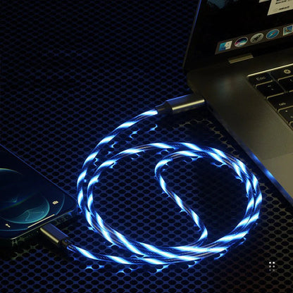 Luminous Elbow Streamer Data Cable Fast Charge